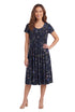 La Cera Botanical Floral Print Dress - La Cera