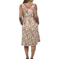 La Cera Tiered Rayon Print Dress