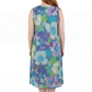 La Cera Sleeveless V-Neck Retro Floral Dress - La Cera