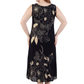 La Cera Sleeveless V-Neck Botanical Flower Dress - La Cera