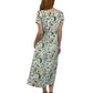 La Cera Button Front Rayon Print Dress - La Cera
