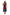 Novelty Button Patchwork Rayon Print Dress - La Cera