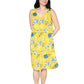 La Cera Cornflower Floral Sleeveless Sundress - La Cera