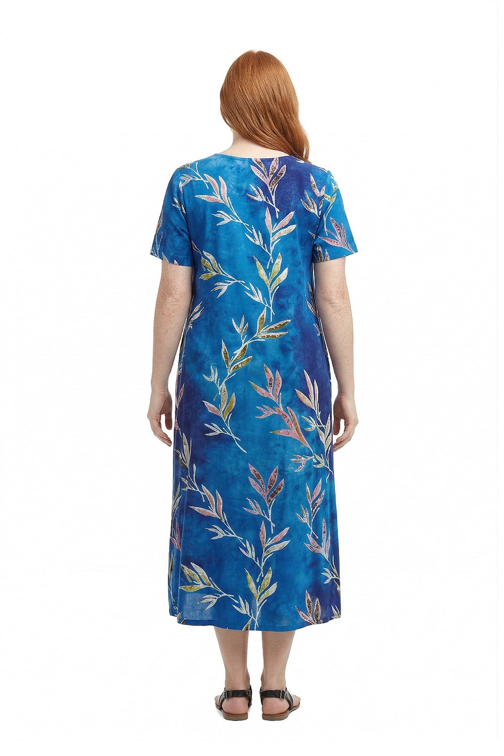 Vestido acampanado de manga corta La Cera de talla grande