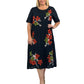 La Cera Short Sleeve A-Line Dress - La Cera
