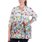 La Cera Plus Size Butterfly Garden Tunic - La Cera