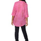 La Cera Pink Paisley Cotton Tunic - La Cera