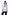 La Cera Plus Size 3/4 Sleeve Stripe Embroidered Peasant Top - La Cera