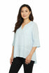 La Cera Applique Trimmed Tunic Top - La Cera