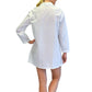 La Cera Plus Size Long Sleeve Cotton Nightshirt - La Cera