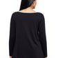 Top tipo suéter con cuello redondo Hi-Lo La Cera - Talla grande