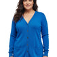 La Cera Long Sleeve Boyfriend Cardigan - Plus Size - La Cera
