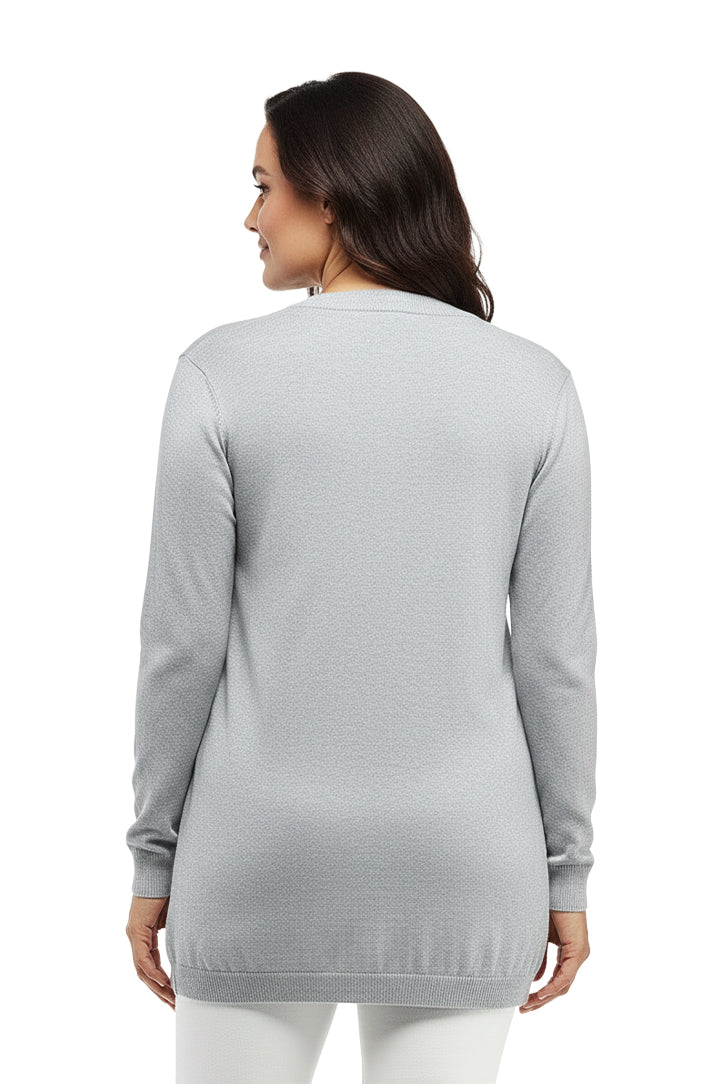 La Cera Long Sleeve Boyfriend Cardigan - Plus Size - La Cera