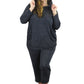 Top de punto con capucha, suave y flexible, de talla grande
