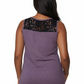 Top de punto sin mangas suave y flexible de talla grande