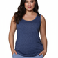 Top de punto sin mangas suave y flexible de talla grande