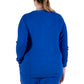 Plus Size Comfort Luxe Collection Cozy Knit V- Neck Tunic