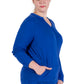 Plus Size Comfort Luxe Collection Cozy Knit V- Neck Tunic