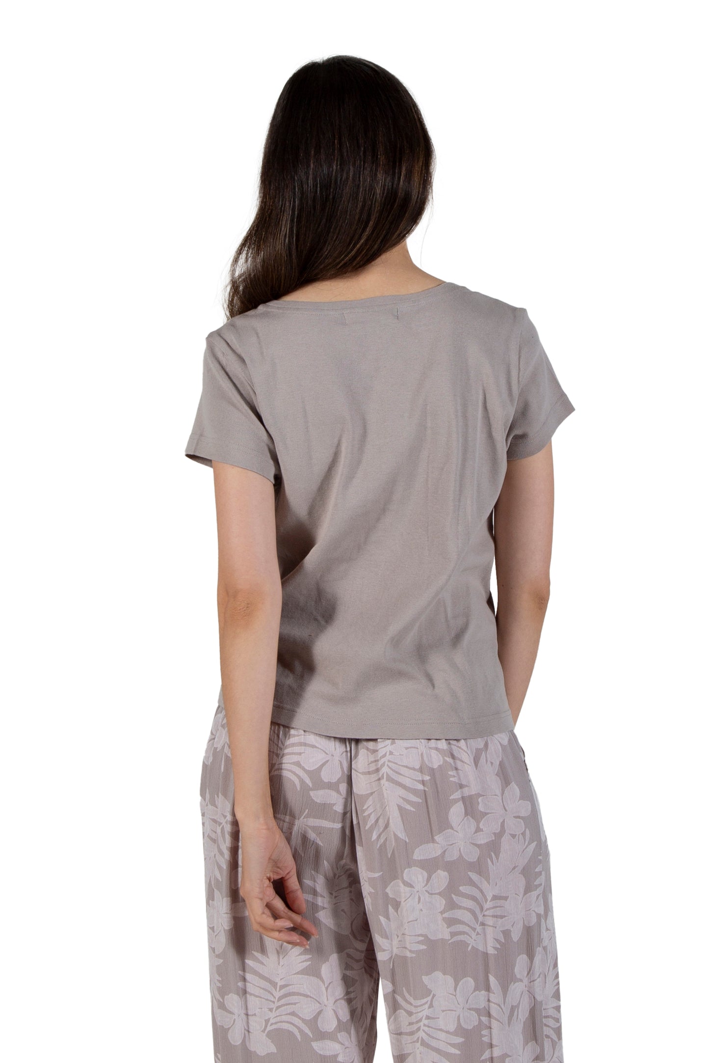 A La Carte By La Cera Cotton V-Neck Top