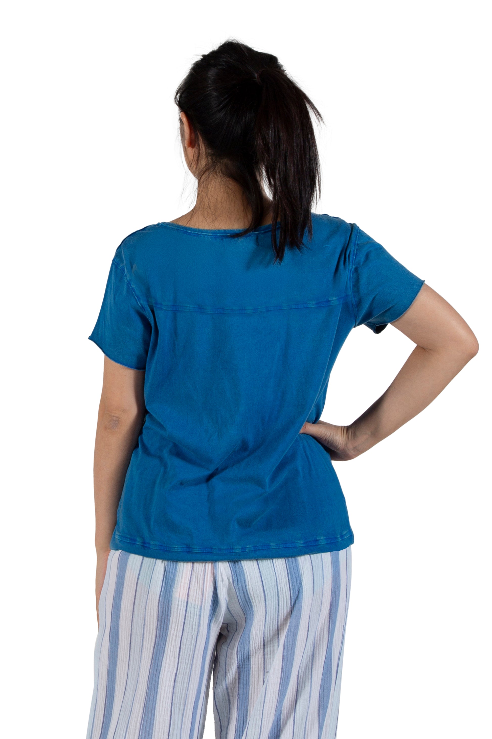 A La Carte by La Cera 100% Cotton Pre-Washed  Tee - La Cera