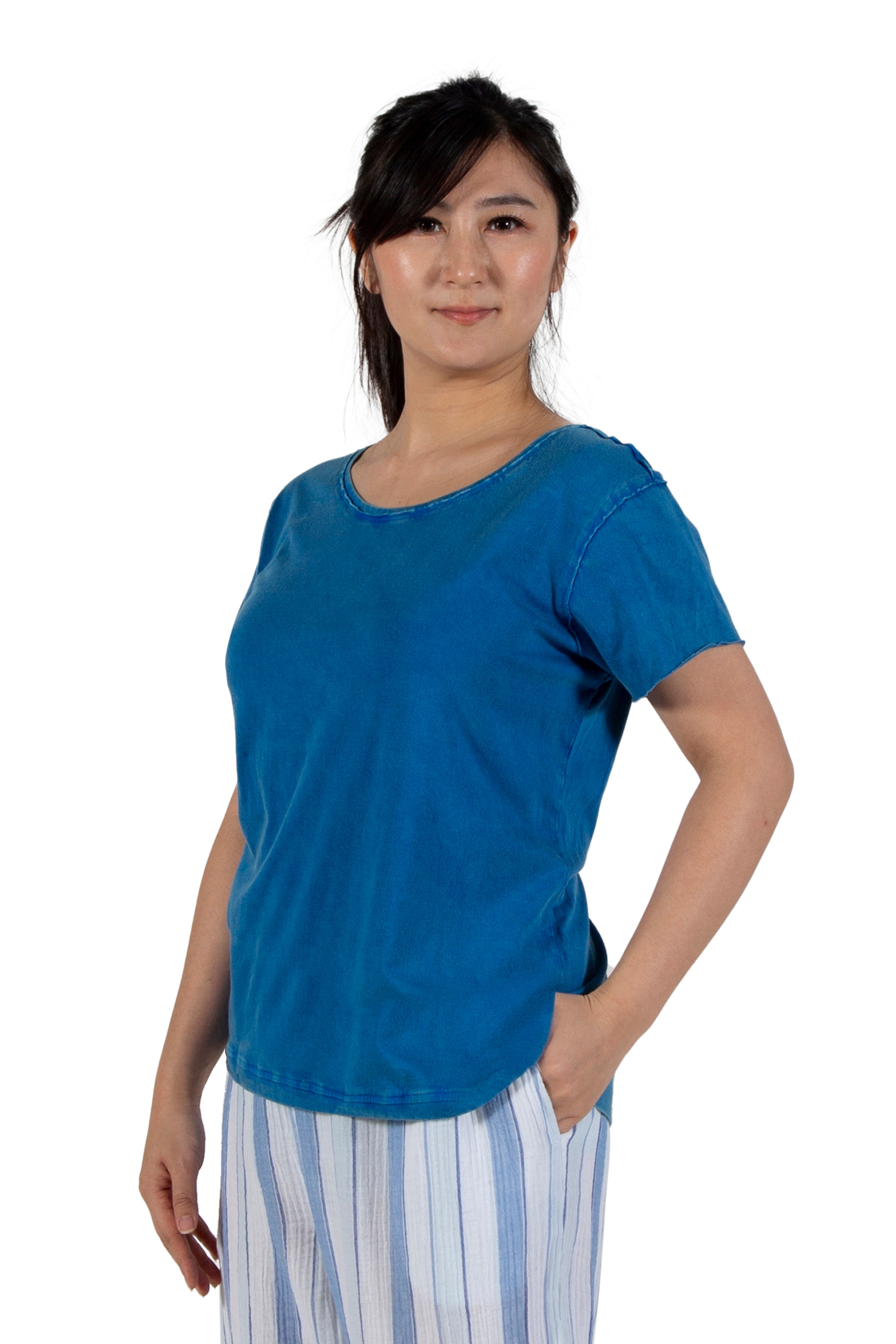 A La Carte by La Cera 100% Cotton Pre-Washed  Tee - La Cera
