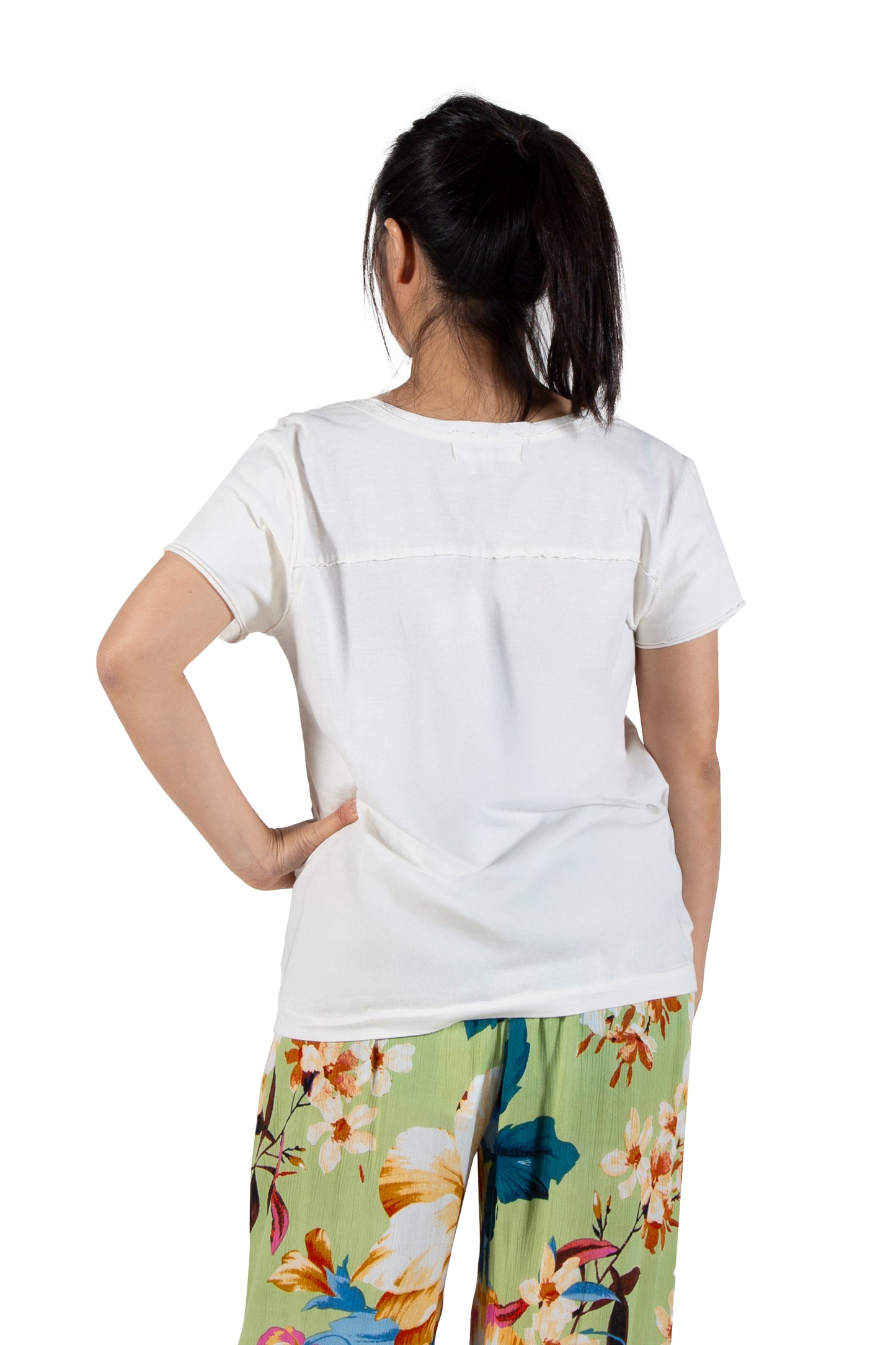 A La Carte by La Cera 100% Cotton Pre-Washed  Tee - La Cera