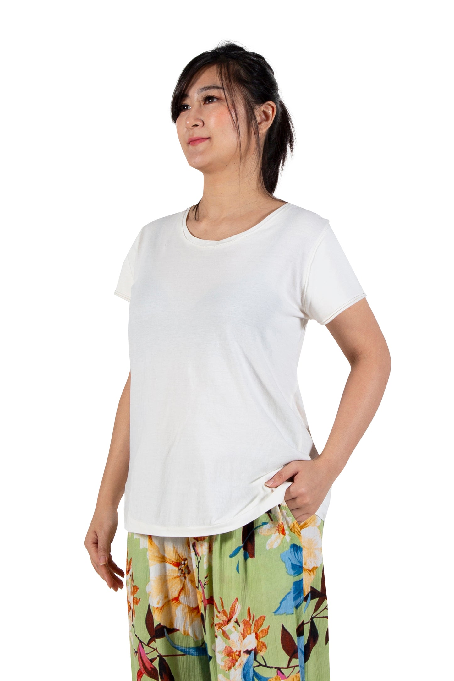 A La Carte by La Cera 100% Cotton Pre-Washed  Tee - La Cera