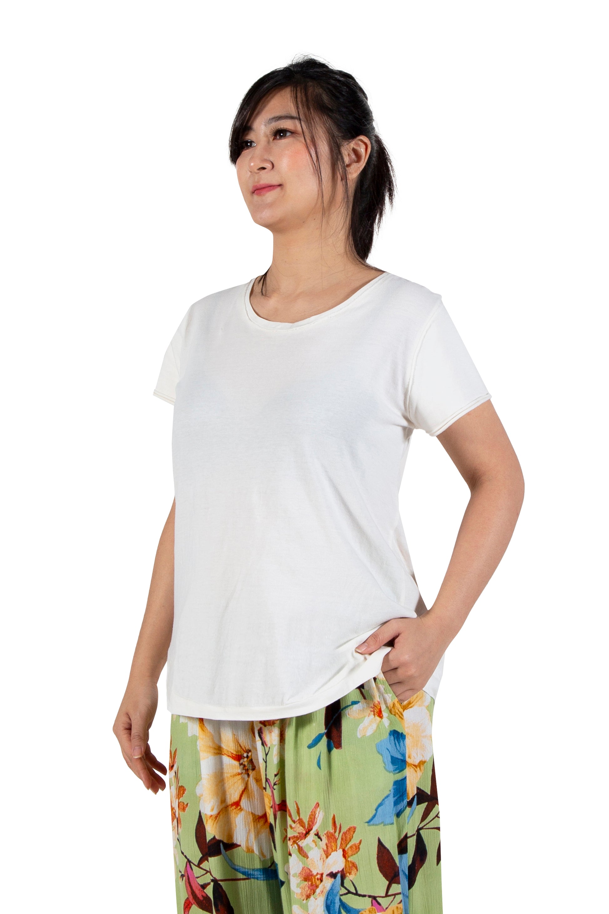 A La Carte by La Cera 100% Cotton Pre-Washed  Tee - La Cera
