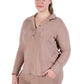 Plus Size Comfort Luxe Collection Cozy Notch Collar Shirt