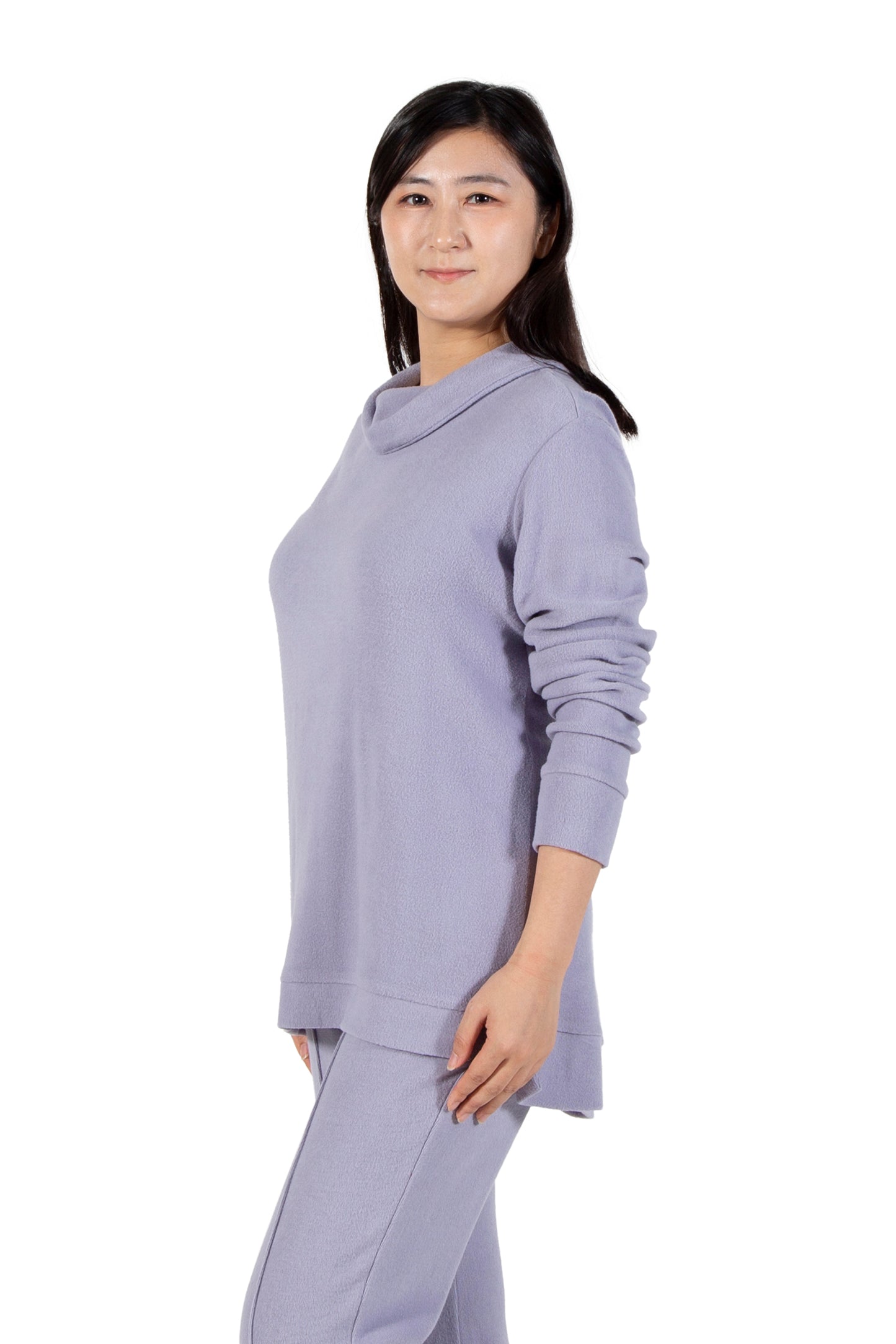 Comfort Luxe Collection Cozy Knit Cowl Neck Top