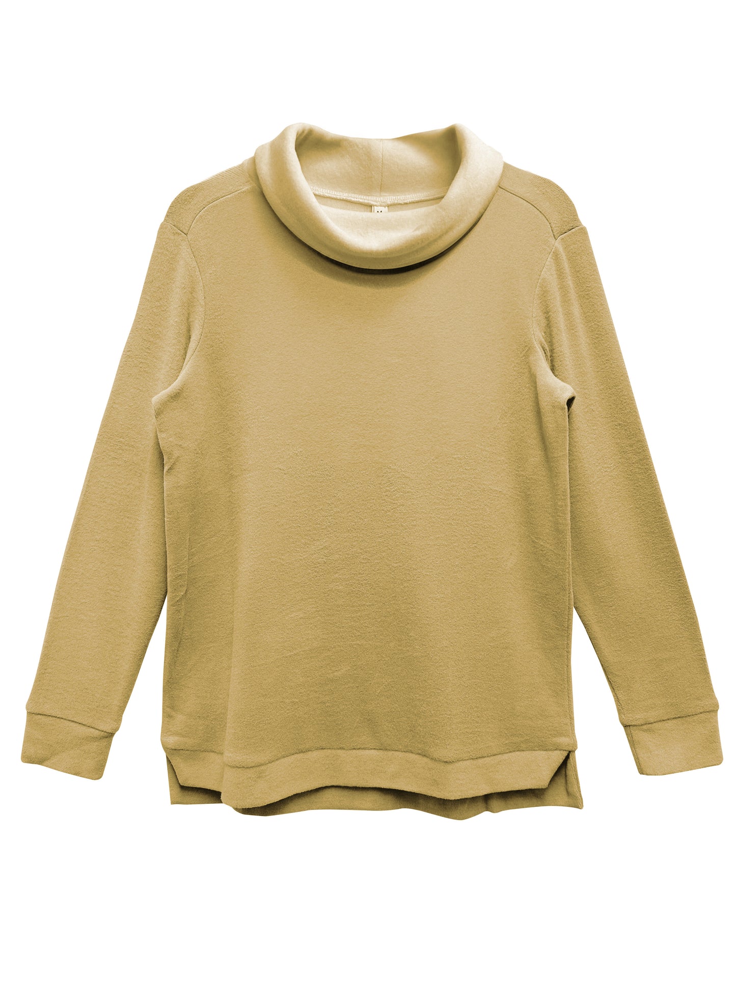 Plus Size Comfort Luxe Collection Cozy Knit Cowl Neck Top