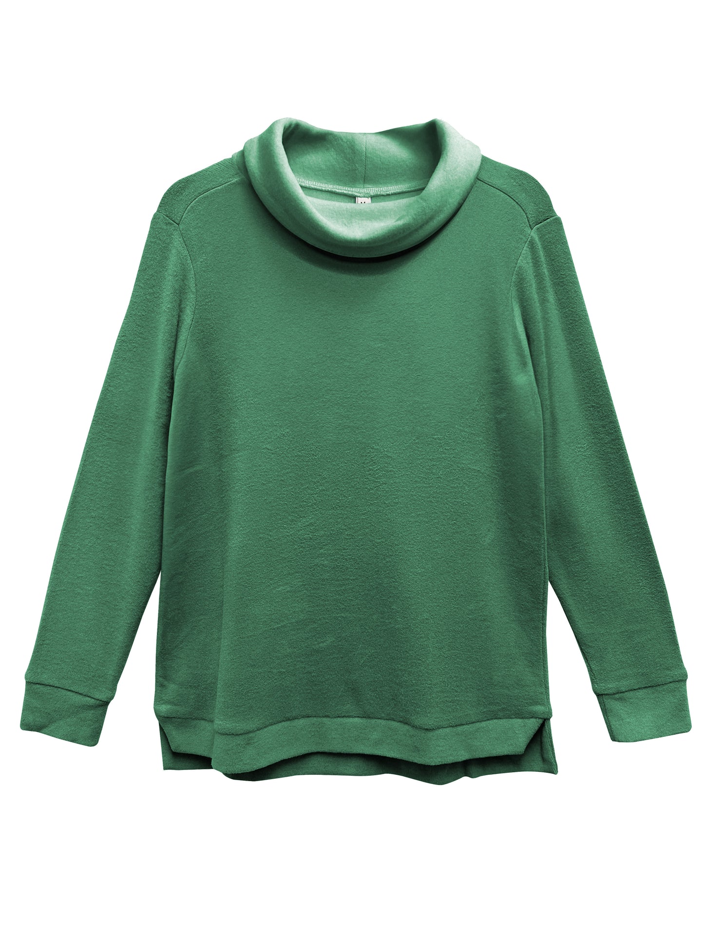 Plus Size Comfort Luxe Collection Cozy Knit Cowl Neck Top