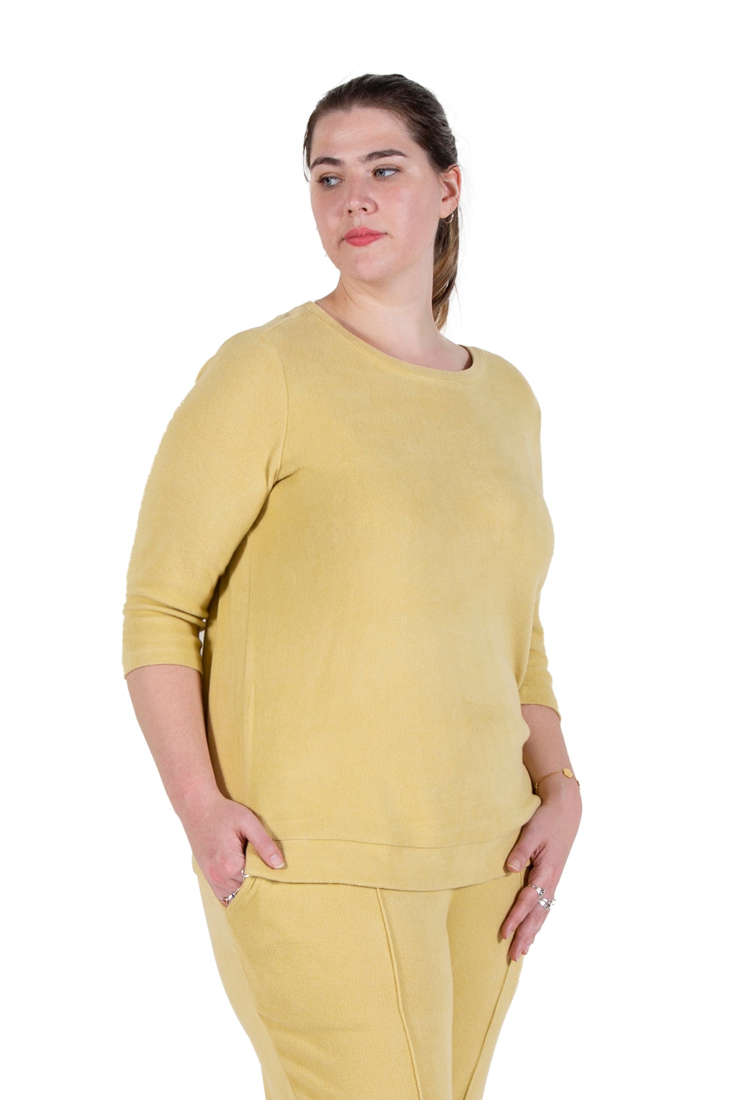 Plus Size Comfort Luxe Collection Crew Neck Tee