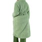 La Cera Plus Size Honeycomb Textured Fleece Wrap Robe - La Cera