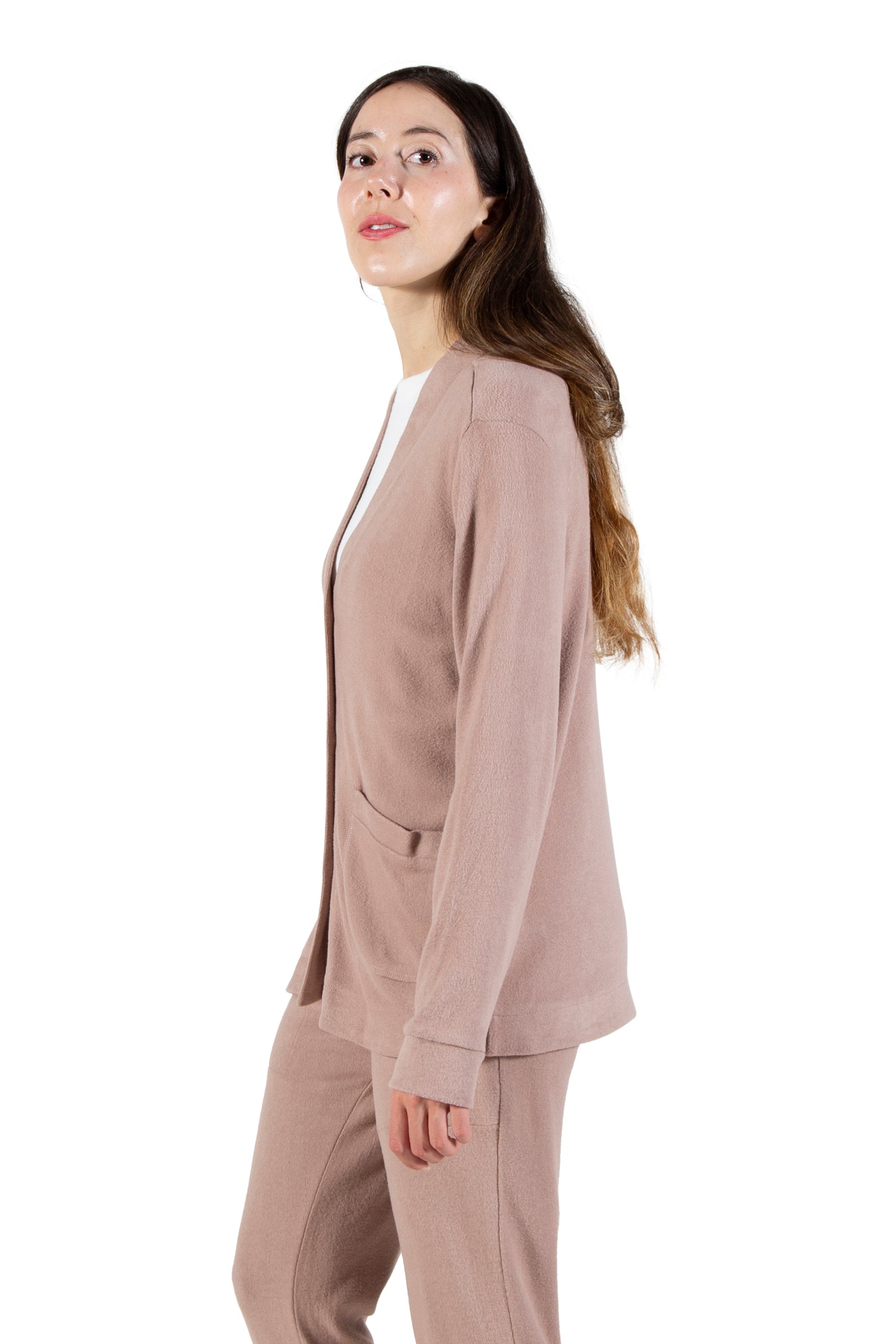 Comfort Luxe Collection Cozy Knit Button Front Jacket - La Cera