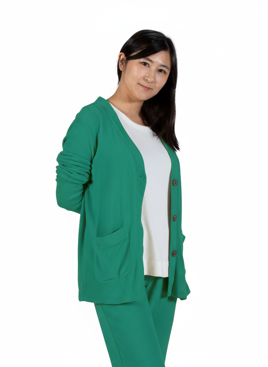 Comfort Luxe Collection Cozy Knit Button Front Jacket - La Cera