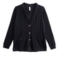 Plus Size Comfort Collection Luxe Cozy Knit Button Front Jacket