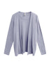 Plus Size Comfort Luxe Collection Cozy Knit Open Cardigan - La Cera