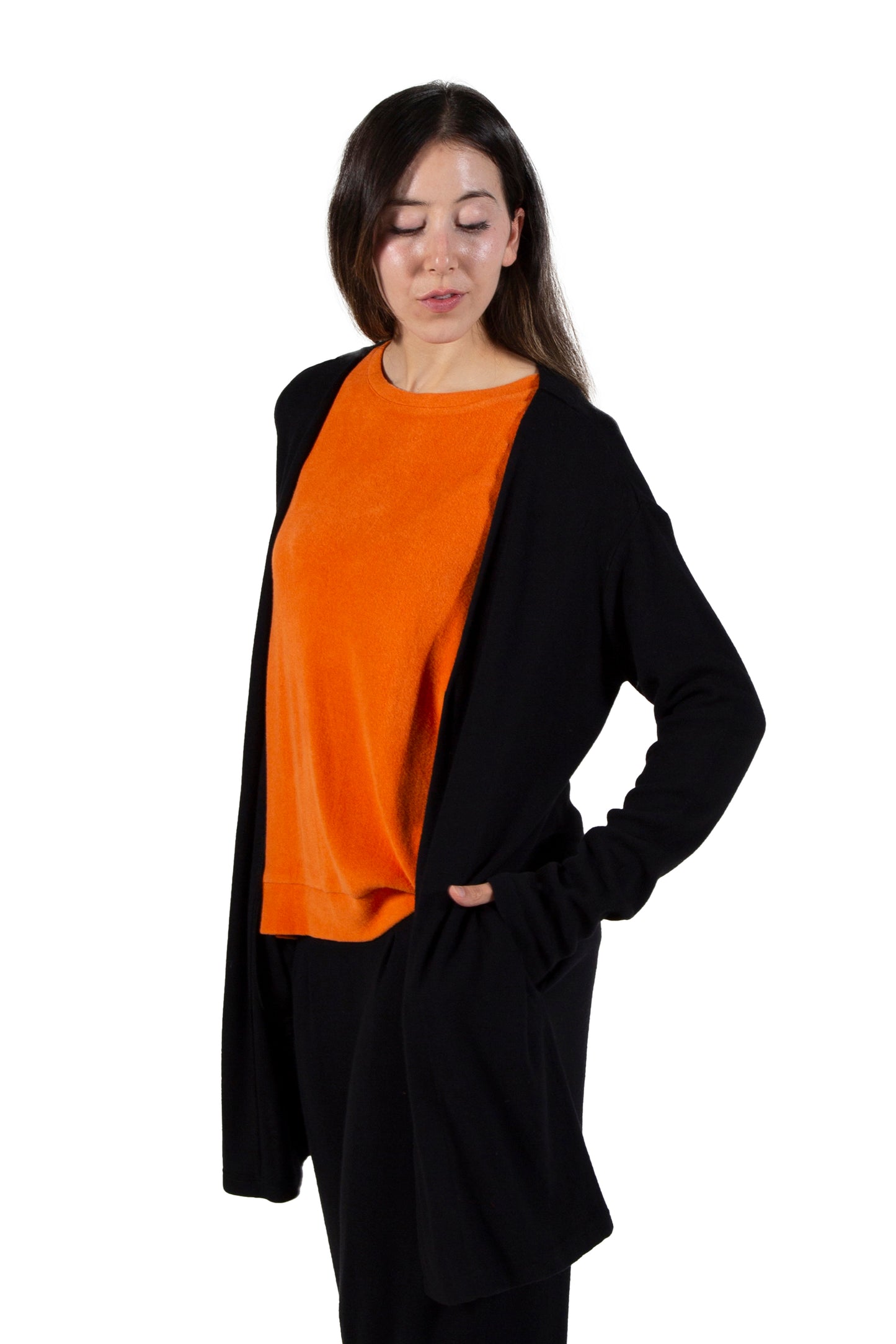 Comfort Luxe Collection Cozy Knit Knee Length Cardigan - La Cera