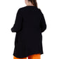 Plus Size Comfort Luxe Collection Knee Length Cardigan - La Cera