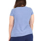 The Comfort Collection Cap Sleeve Plus Size Tee - La Cera