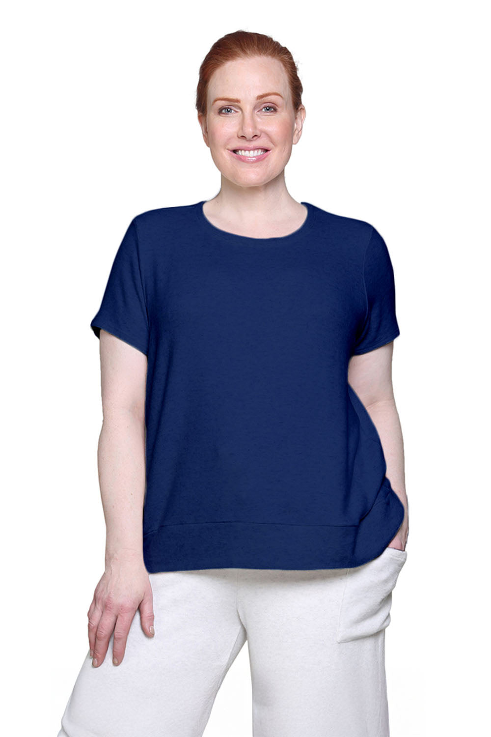 The Comfort Collection Cap Sleeve Plus Size Tee - La Cera