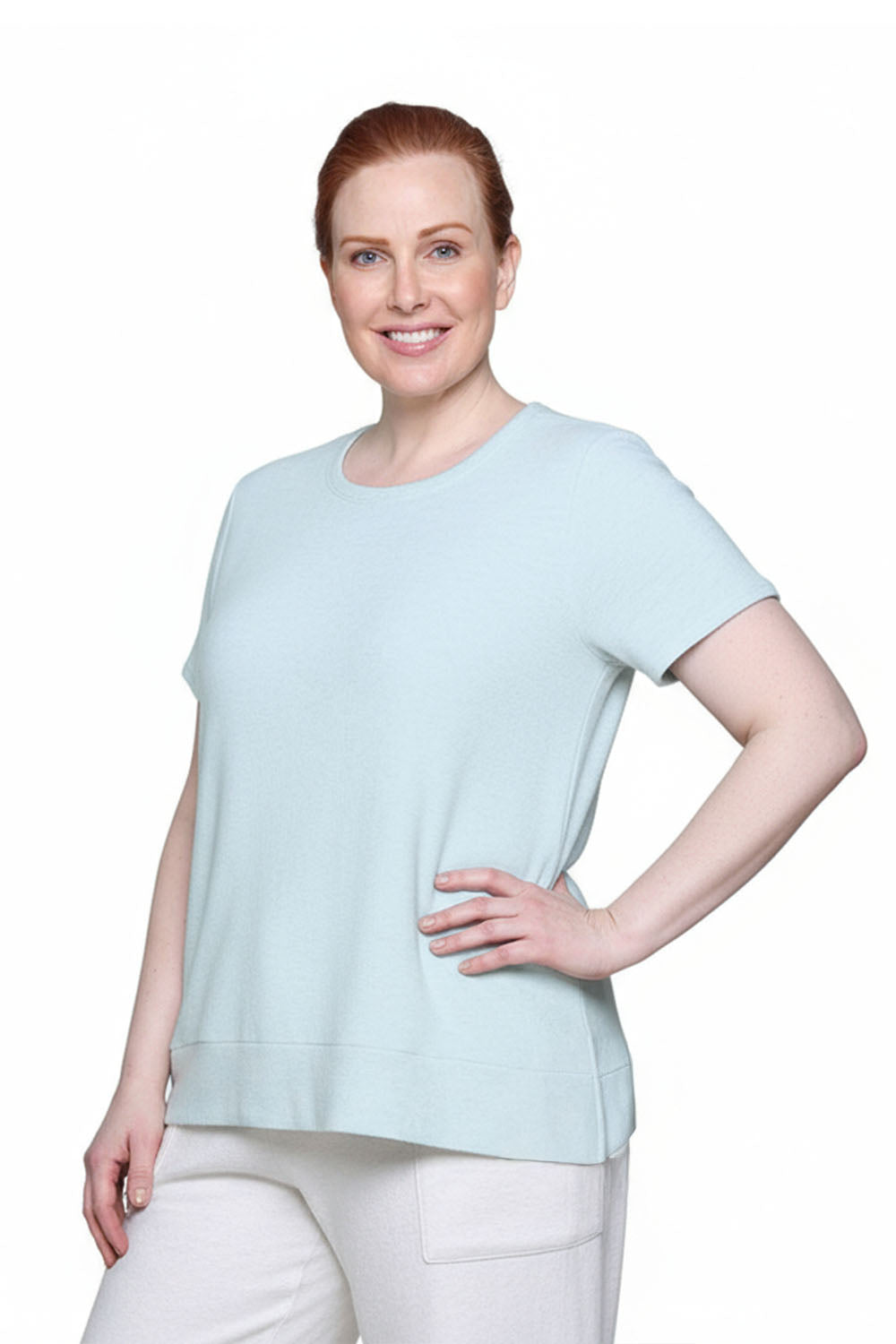 The Comfort Collection Cap Sleeve Plus Size Tee - La Cera
