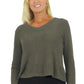 V-Neck Comfort Collection Long Sleeve Top - La Cera