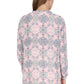 Pleat Front Printed Rayon Top - La Cera