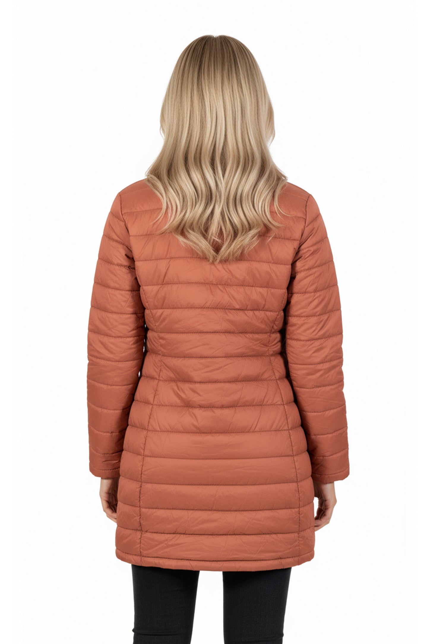 La Cera Lightweight Quilted Puffer Coat