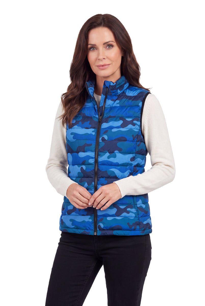 La Cera Camo Printed Vest