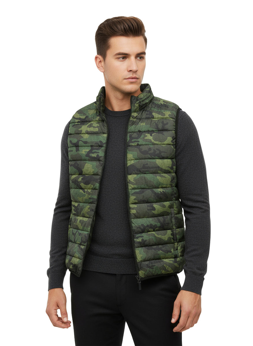 La Cera Men's Packable Puffer Vests - La Cera