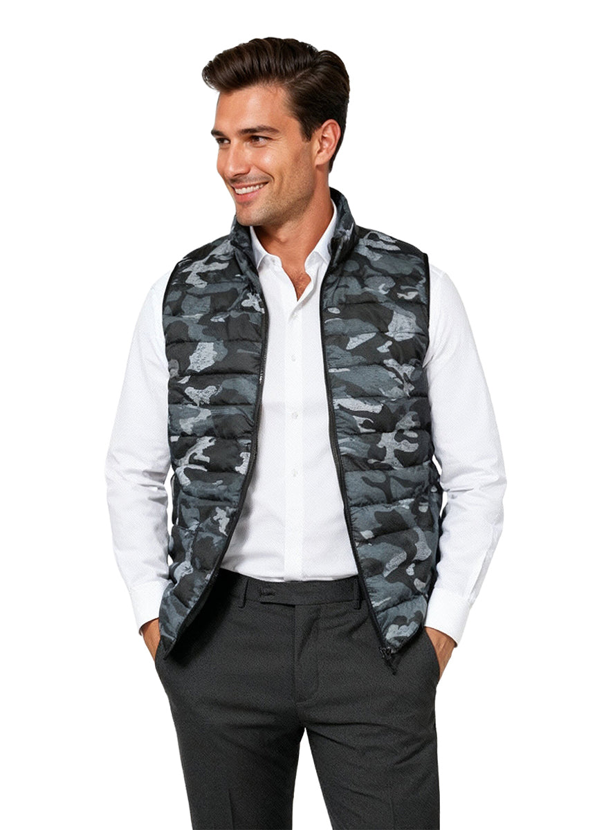 La Cera Men's Packable Puffer Vests - La Cera