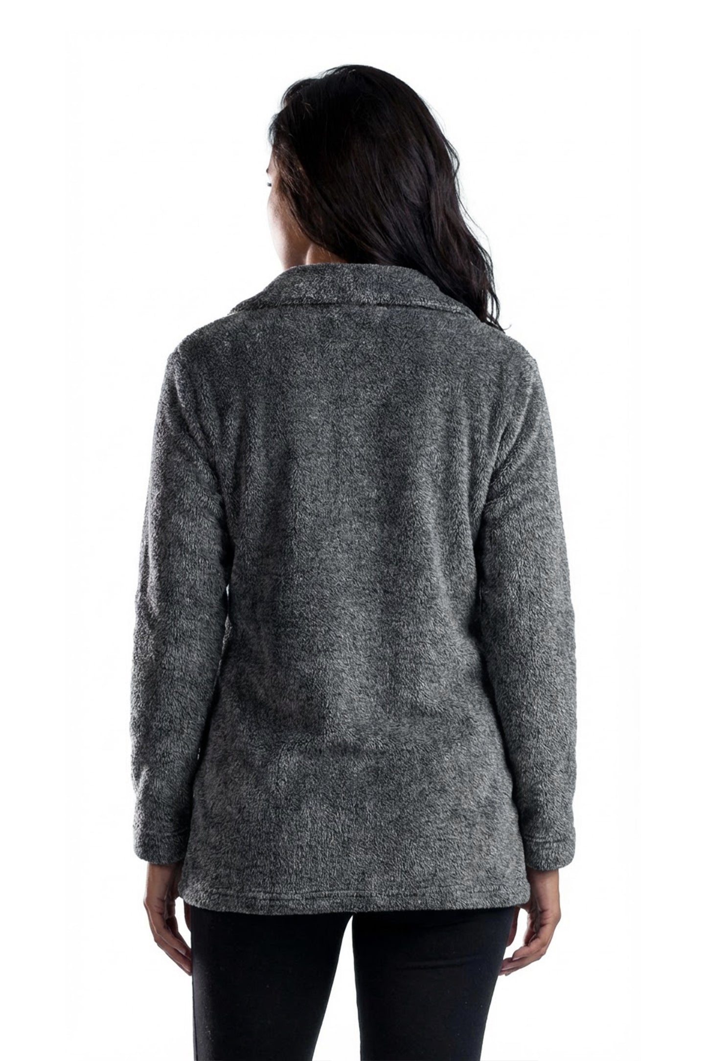 La Cera Heather Fleece Jacket - La Cera